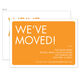 Orange We've Moved Moving Announcements Image 1 of 3
